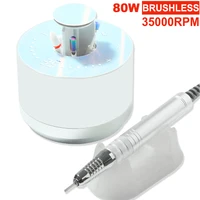 80W Brushless Nail Drill 35000RPM Manicure Machine for Nails Professional Electric Nail Sander Low Noise Nail Cutters for Salon 1