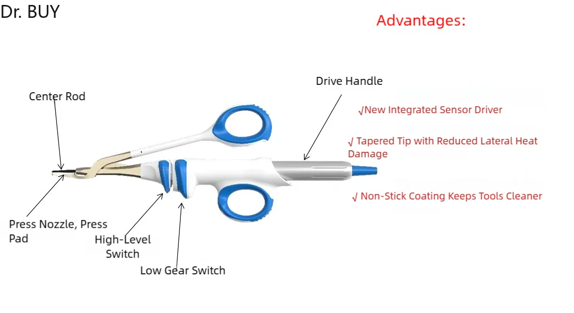 Ultrasonic knife blade 14cm 23cm 36cm