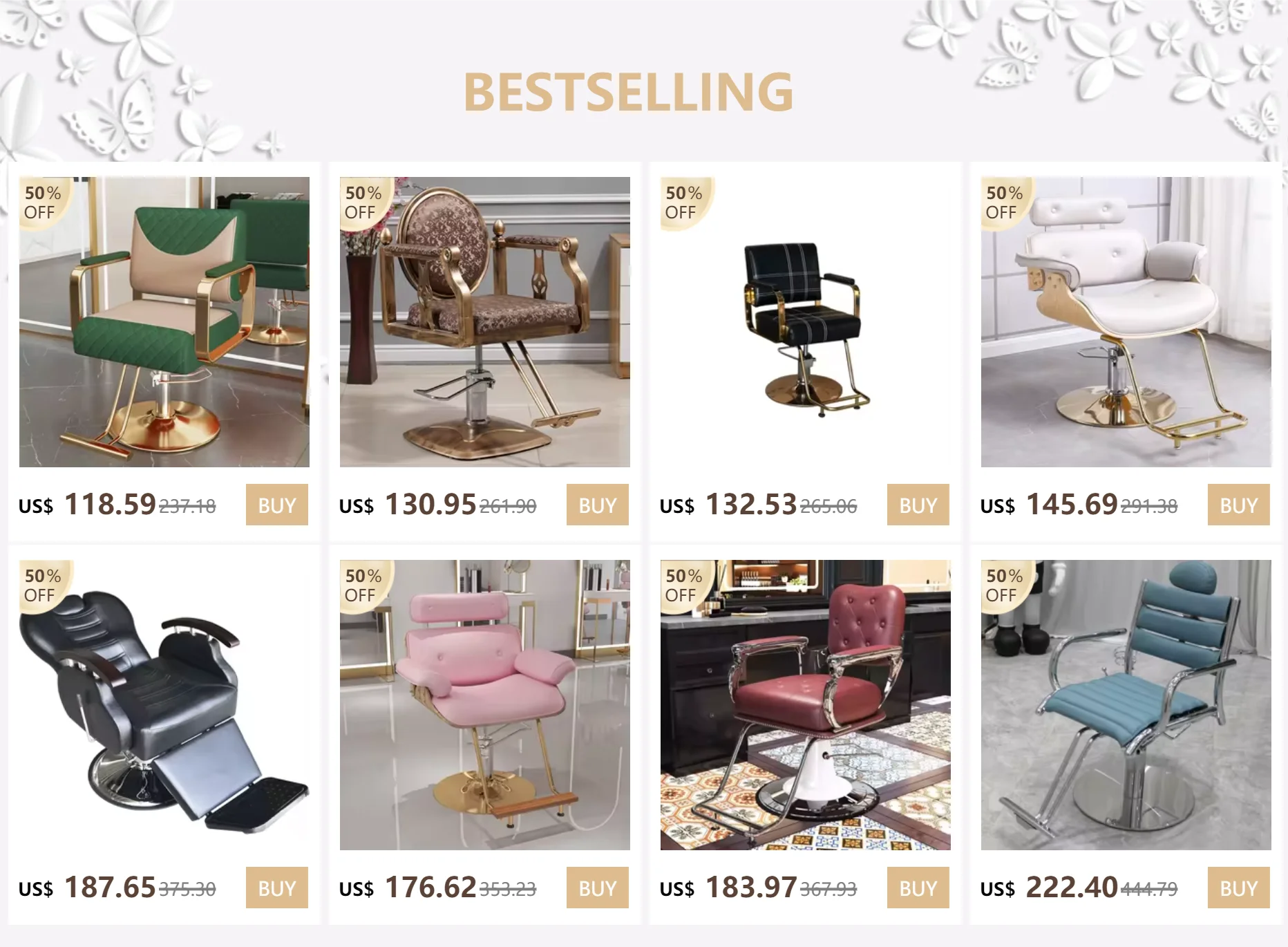 Description Picture 2 of itemProfessional Vintage Barber Chair Aesthetic Armchair Metal  Barber Chairs Hairdressing Sillon Barbero Peluqueria Salon Furniture