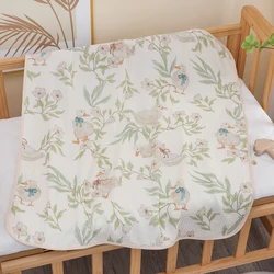 Ultra-Soft Newborn Pure Cotton Gauze Bath and Blanket Towel - Absorbent & Gentle (Style 1)