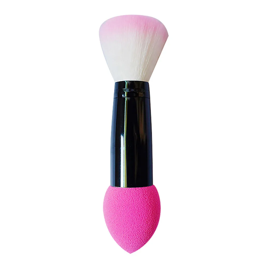 Double Head Blush Brush with Sponge Tip - Close Up