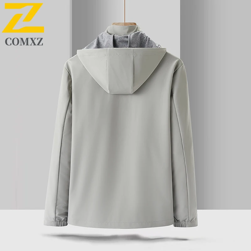 EIAO Unisex Outdoor Windbreaker Jacket Waterproof Windproof Hooded Lightweight Breathable Hiking Camping Coat for Men Women