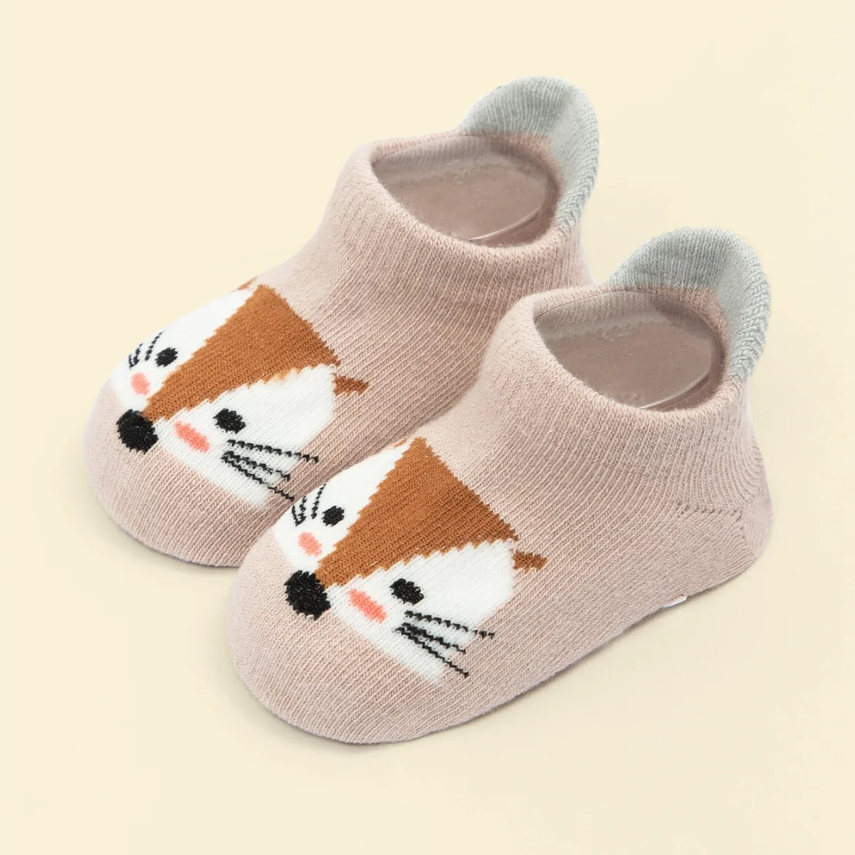 6 Pairs/Lot Cotton Baby Anti-slip Boat Socks For Boys Girls Low Cut Floor Kids Toddler Sock With Rubber Grips For 0-5Years 4