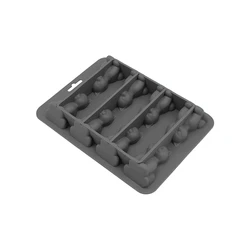 3D Cat Silicone Ice Cube Mold - Easy Release for Cold Drinks, Whiskey, and Cocktails, BPA Free (GRAY)