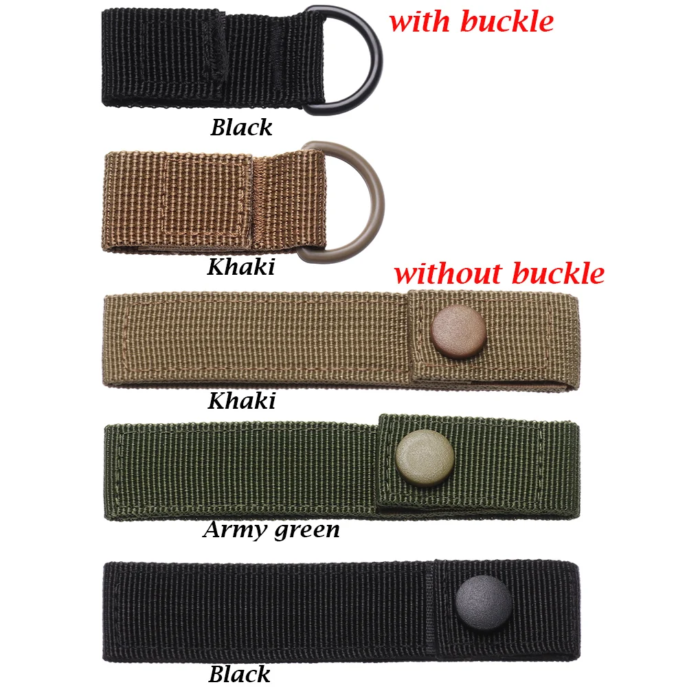 Description Picture 2 of itemNylon Molle Ribbon Webbing Buckle Key Hook Clip Climbing Carabiner Belt Backpack Hanger Hooks Outdoor Hiking Tools Accessories