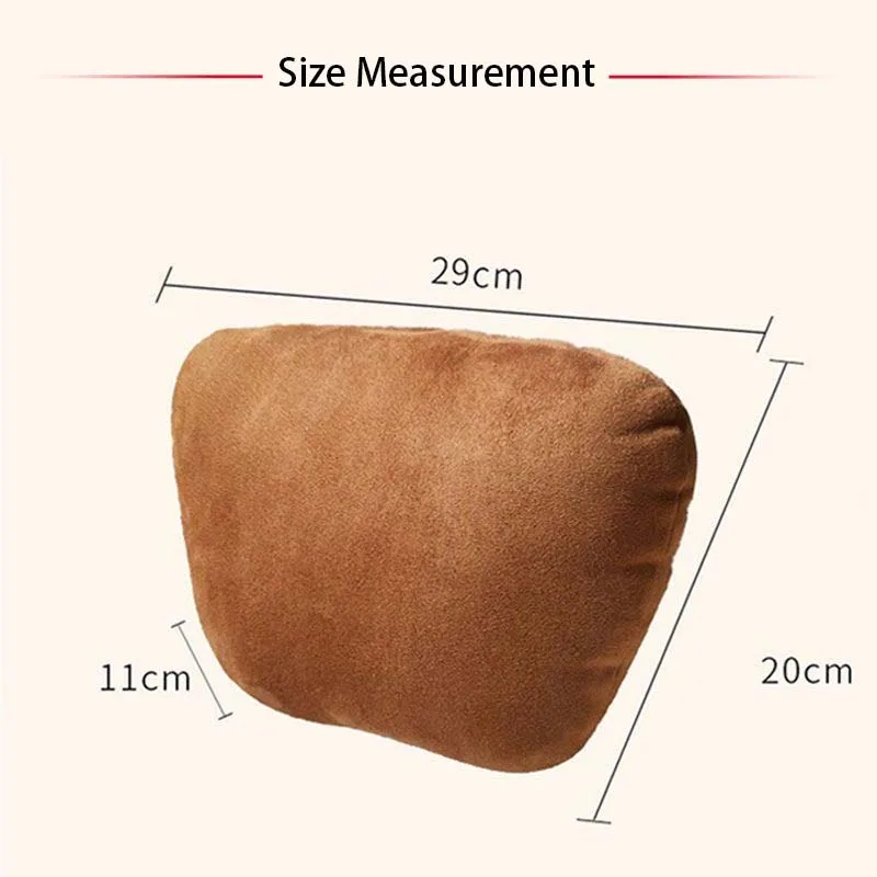 Car Neck Pillow Suede Headrest Car Waist Support Handmade Tool