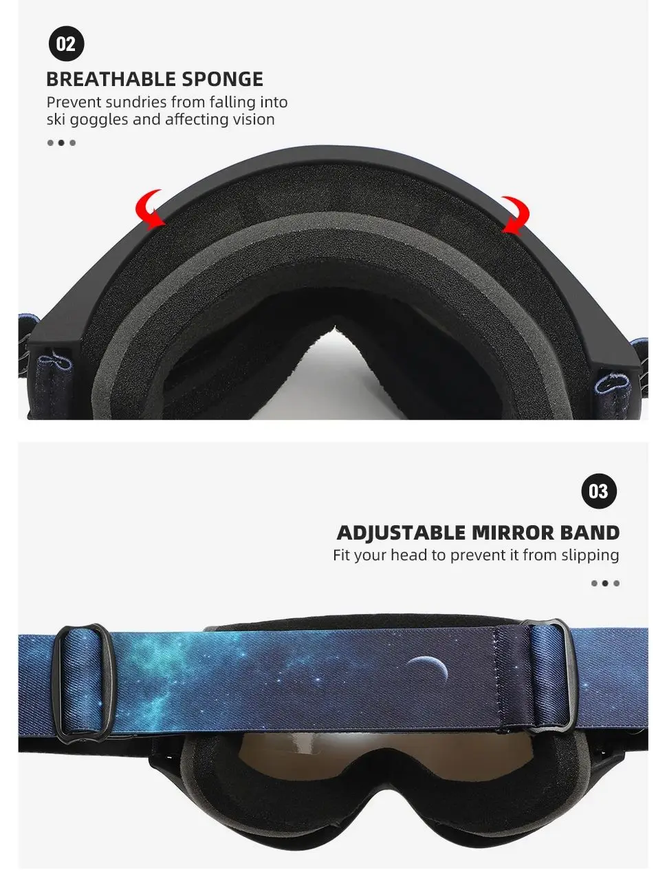Skiing Goggles Windproof Cycling Motorcycle Goggles Winter Anti-Fog Snowboard Ski Glasses Ski Mask Tactical Goggle Sunglasses 6