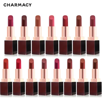 CHARMACY 3.8g Long-lasting Matte Lipstick No Additives Non-stick Cup Velvet Lipstick Magic Waterproof for Women Makeup Cosmetic