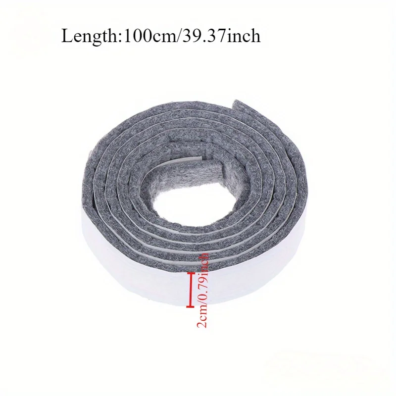 100cm/Roll Self-Adhesive Felt Furniture Leg Pad Anti-Slip Mat Floor Protector Wear-Resisting Table Chair Legs Sticky Back Bumper 4