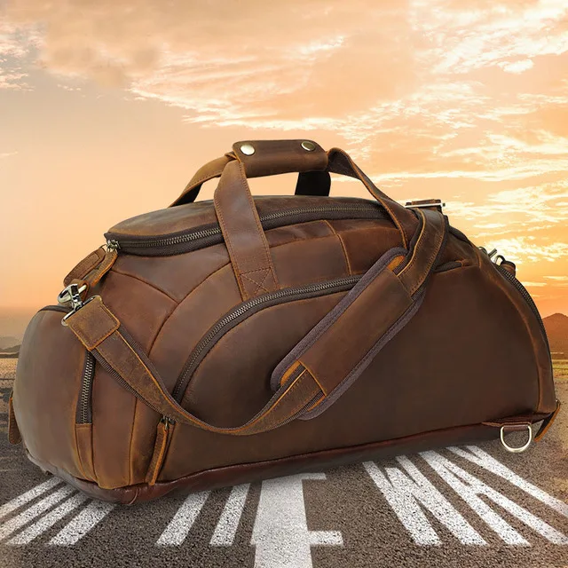 Weekender With Shoe Compartment - Cowhide