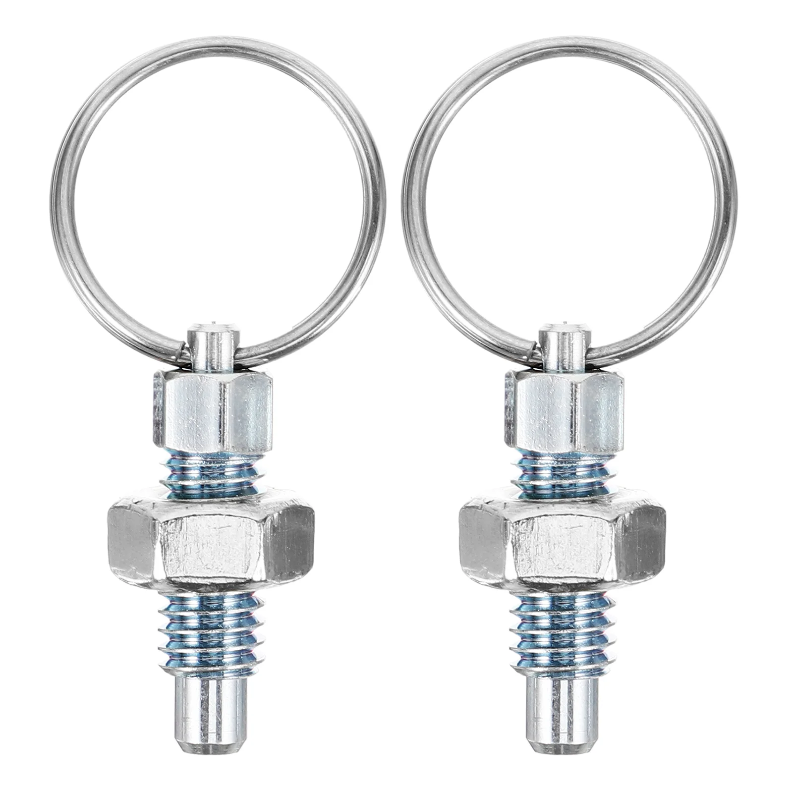2 Pcs Plunger Pin Spring Latch Stainless Steel Coupler Loaded Mechanical Accessories Locking Pull