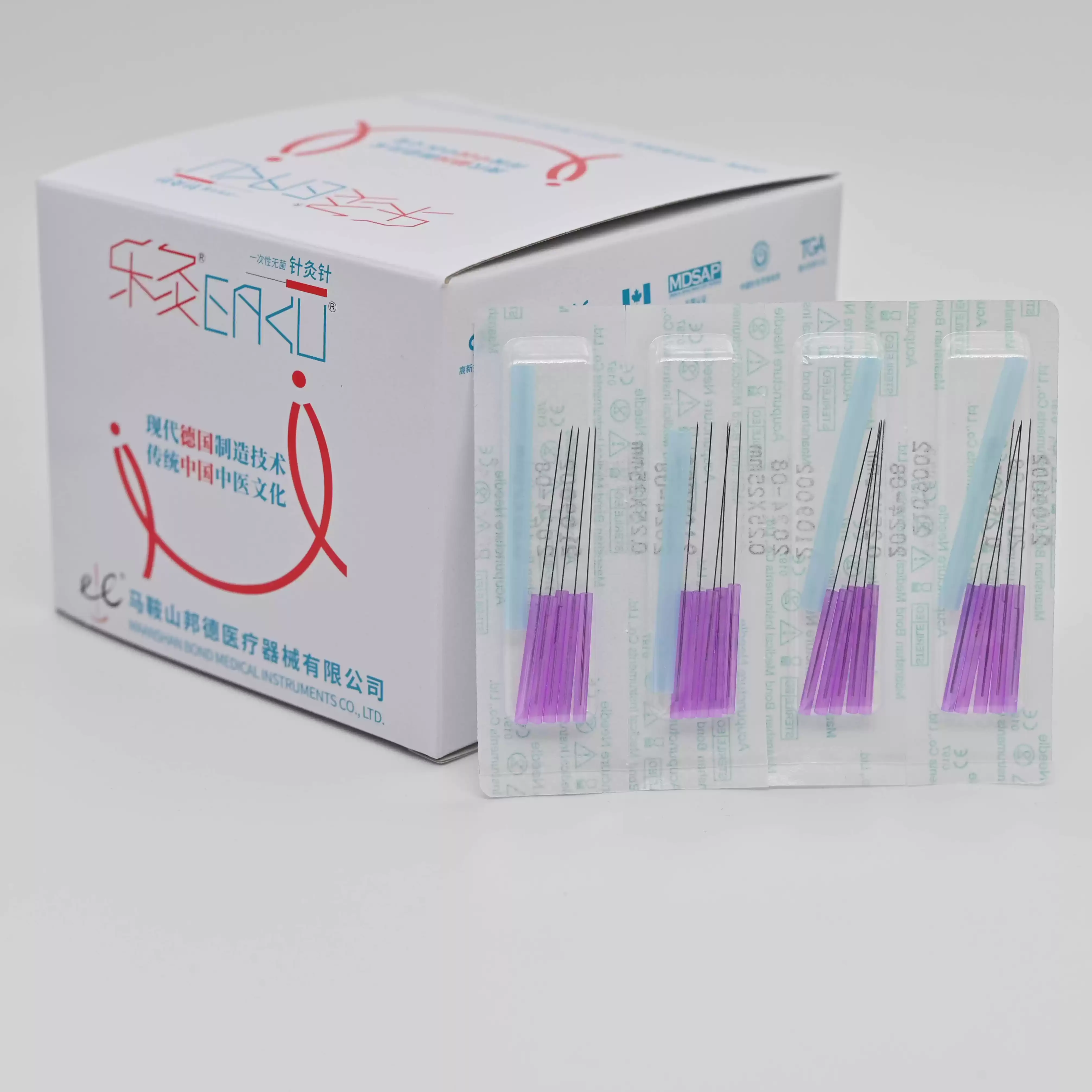 500 pcs plastic handle acupuncture needle disposable gasification needle abdomen 0.12/0.14/0.16mm