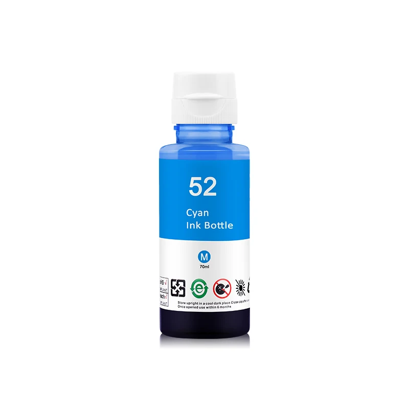 100ML*4 GT52 GT53 Refill Dye Ink For HP GT 52 53 Deskjet GT5810 GT5820 For HP 110 115 310 315 Inkjet Printer