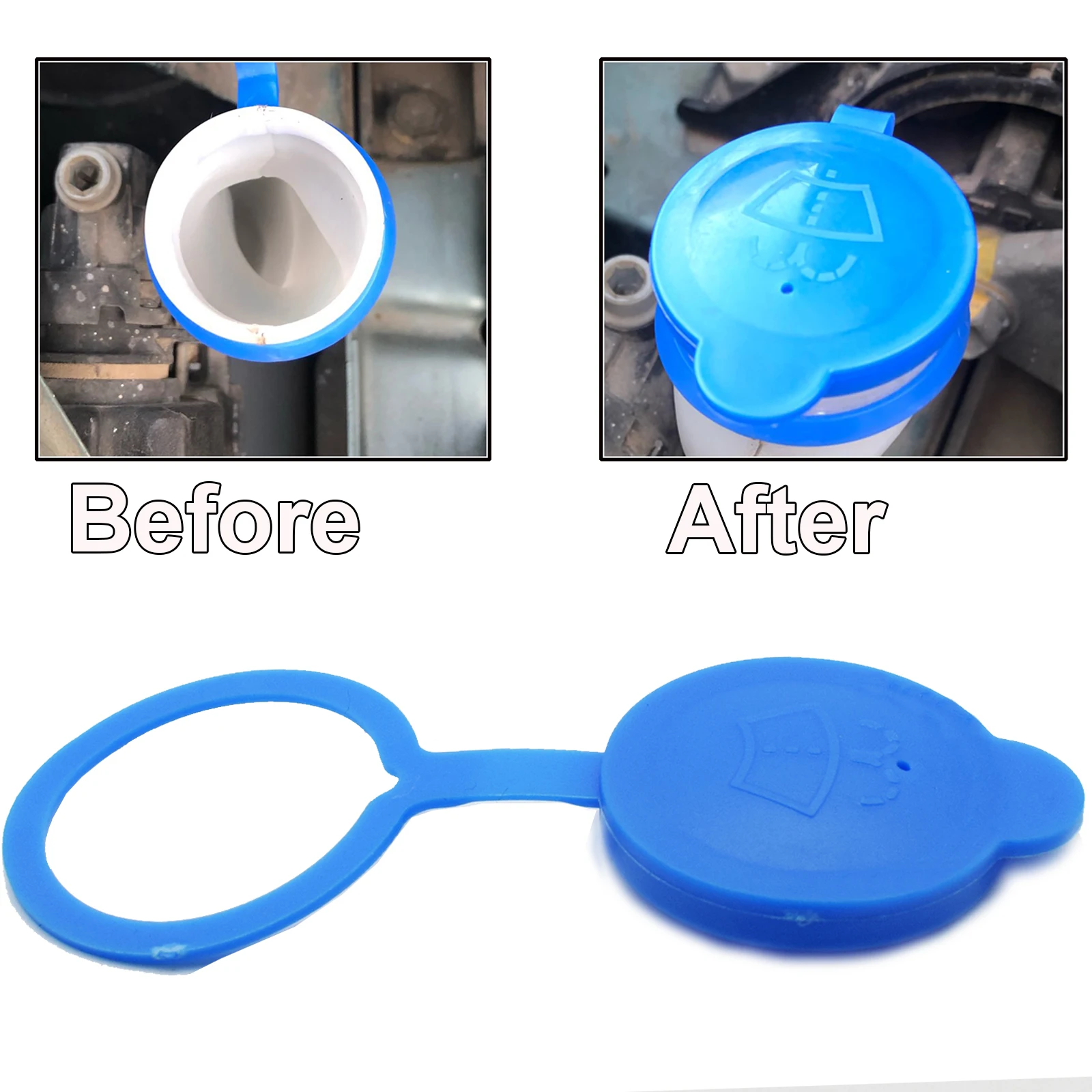 Auto Windshield Wiper Washer Fluid Reservoir Tank Bottle Cap