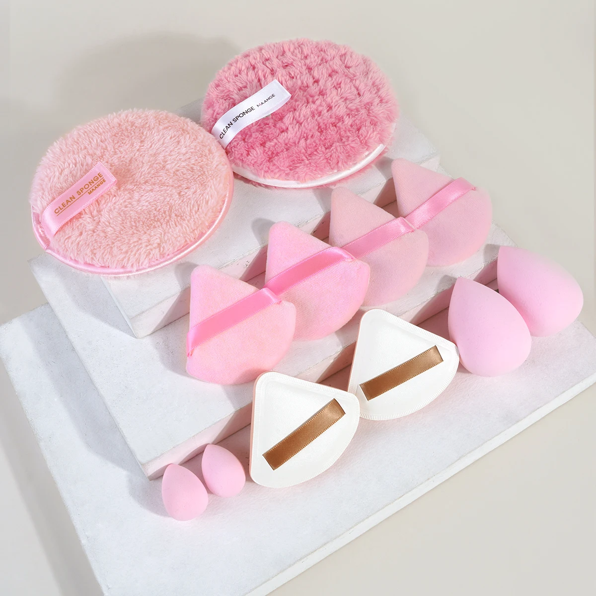 MAANGE 12pcs Makeup Sponge Blender Beauty Egg Soft Cosmetic Powder Puff for Face Liquid Cream Makeup Remover Pads Beauty Tools 2