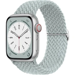 Elastic Braided Solo Bracelet Strap for 38 40 41 S12 - 42 mm (Light blue)