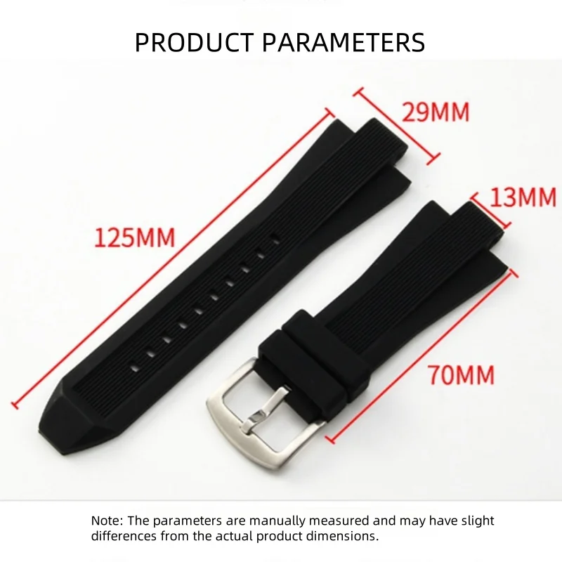 Durable Waterproof Silicone Rubber Watchband Strap Bracelet