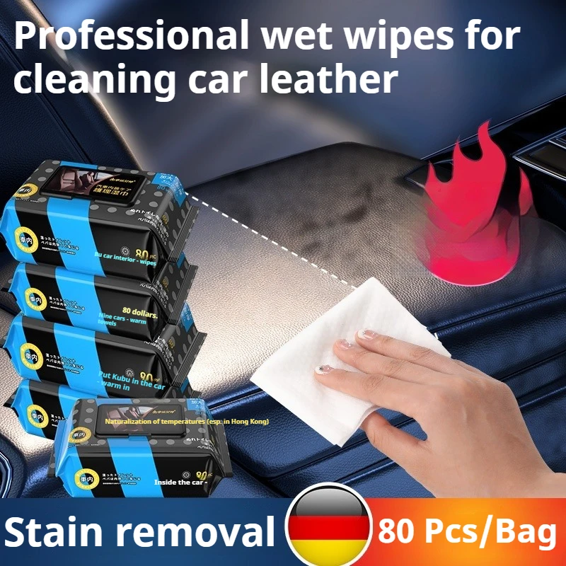 Ultimate Car Interior Cleaning Wipes - 80 Count Pack for Comprehensive Car Care