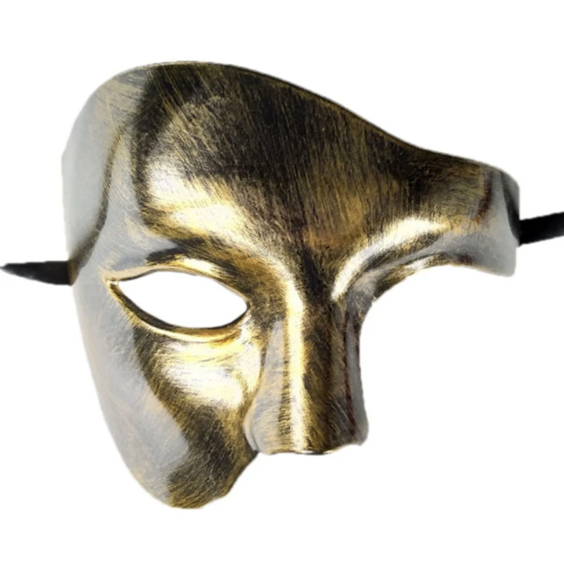 

Carnival Half Face Phantom Mask Antique Phantom Of The Opera Ball Party Nightclub Club Mask