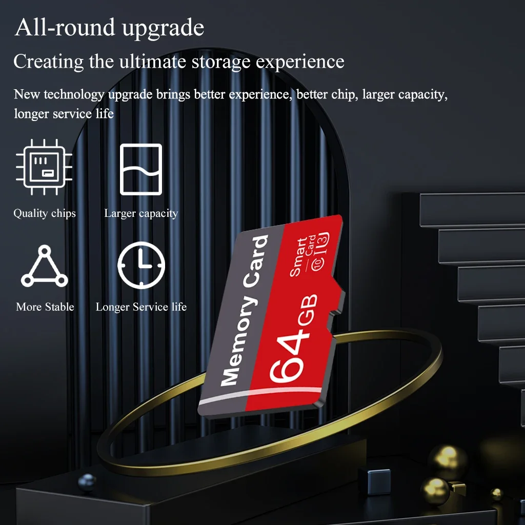 고속 미니 SD 메모리 카드 128GB 클래스 10 마이크로 TF 플래시 USB 플래시 드라이브 카드 1GB 2GB 4GB 16GB 32GB 64GB 스마트폰, 카메라, 블랙박스 등에 적합