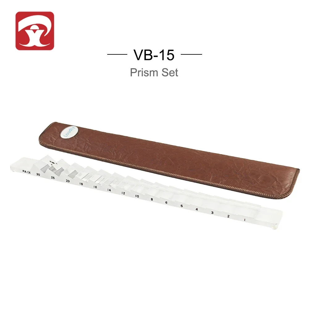 

China Optometry Instruments Prism Bar Optical Vertical Prism Bar 15 Diopters with Leather Bag VB-15