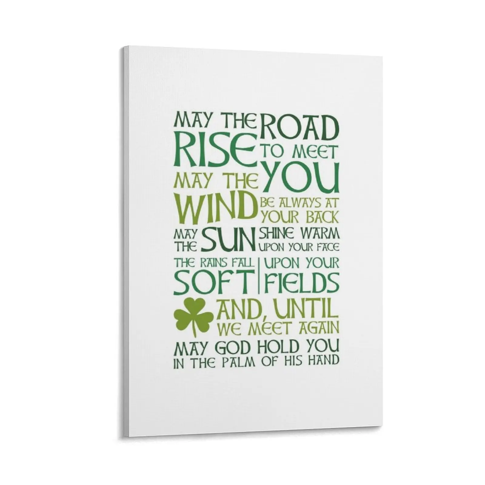 

May the road rise to meet you - Irish Blessing Canvas Painting photos for living room Paintings on canvas for living room