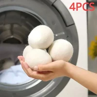 6cm Reusable Wool Dryer Balls Natural Fabric Softener Household Clothes Dryer Washer Anti-winding Cleaning Tools 1