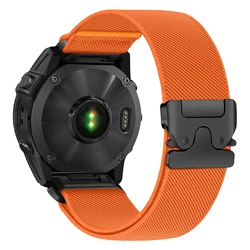 Premium Quick Fit 22mm Parachute Nylon Watch Strap - Durable and Stylish Bracelet Band - 22mm Fenix 8 47mm (Orange)
