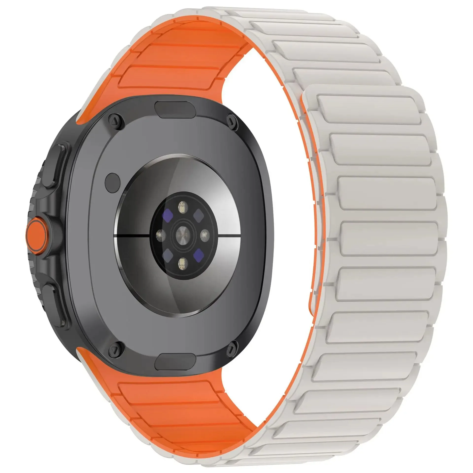 Sporty Silicone Magnetic No-Gap Wristband Strap