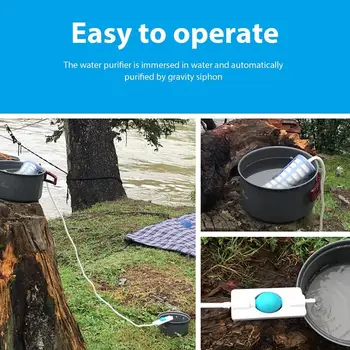 Outdoor Water Filter Survival Tools Water Filter System Camping Gear Lightweight Survival Water Purifier Portable Water Filter 2