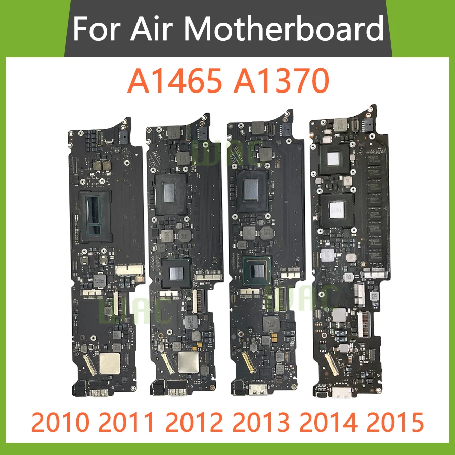 Original Laptop Motherboard For MacBook Air 11" A1465 A1370 Cpu i5 i7 4GB 8GB Logic Board 2010 2011 2012 2013 2014 2015 Years