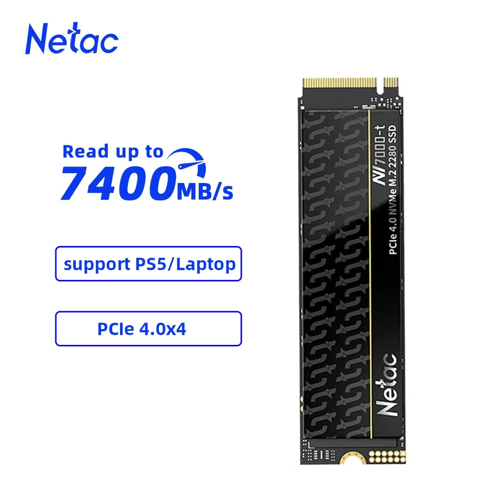 Netac – Disque Dur Interne Ssd Nvme, M.2, Pcie, 250 Pouces, Avec