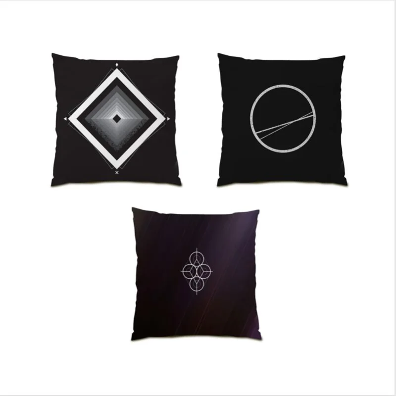 

Decoration Home Line Living Room Decoration Velvet Pillow Cover Bed Cushion Cover 45x45 Throw Pillow Covers Color Geometry E0640