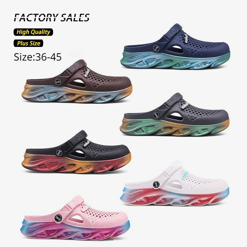 

Летние мужские повседневные сандалии 2024, ранние сандалии, мягкая обувь, унисекс, парные туфли, пляжные тапочки