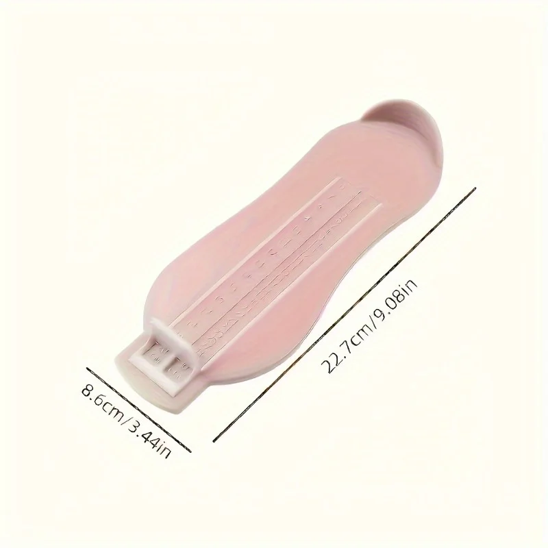 Durable Plastic Foot Measuring Ruler with Dual-Scale (Centimeters & Inches) - Ergonomic Design for Shoes, Boots