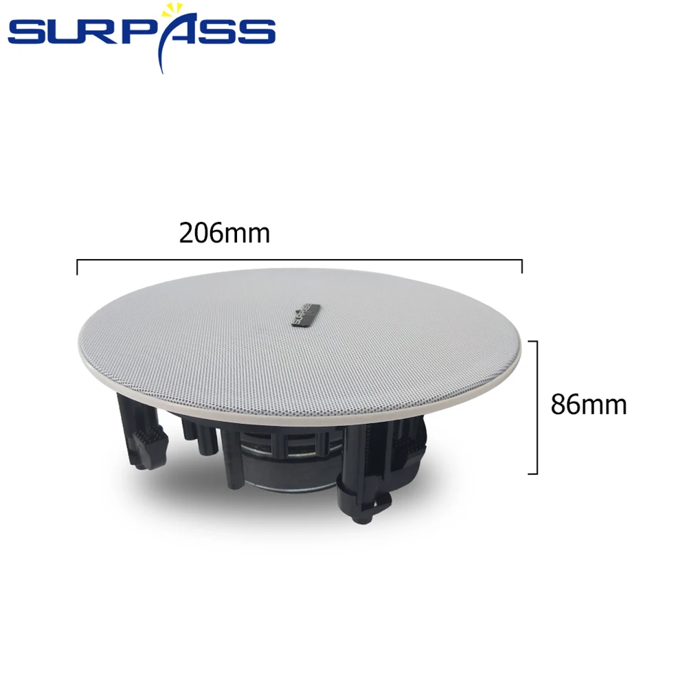 Coaxial à Prova de Umidade do Teto Estéreo de Alta Ambiente para Chuveiro do Banheiro Orador Bluetooth Casa Áudio Fidelidade Som 25w Música App - Image 5