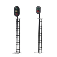 1:87 Miniature Railway Train Signals Pretend for Play DIY Hobby Building Model Accessories Micro Traffic Signs Girl’s Gi 2
