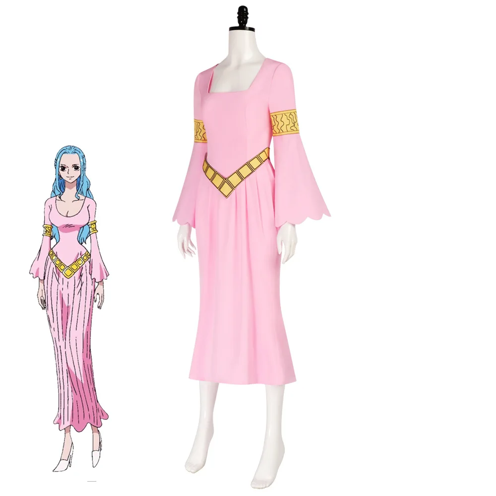 One Piece: Nefertari D. Vivi | Pink Princess Cosplay Costume 22 Pink Princess Cosplay Costume for Women and Girls (Unofficial)