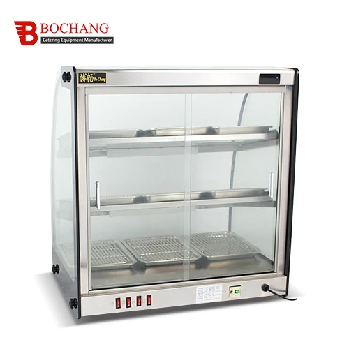 Curved Glass Electric Warming Showcase