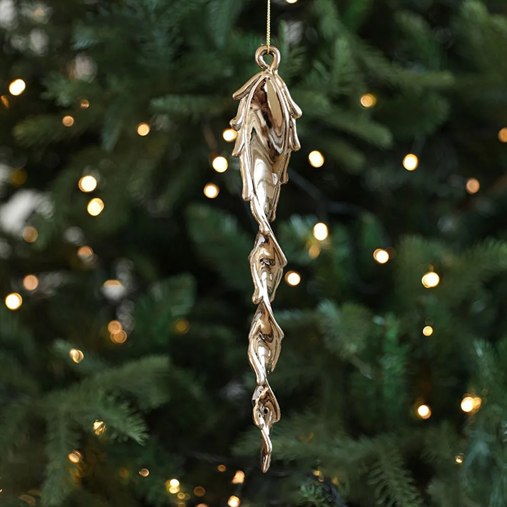 Gold Snowflake Butterfly Dragonfly Angel Christmas Tree Ornament Baubles
