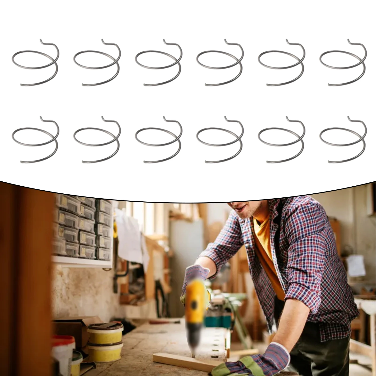 

Durable High Quality Practical Springs Springs Set 12PCS N078434 DC825B DC825K DCF885C2 Fits Cable Impact Driver