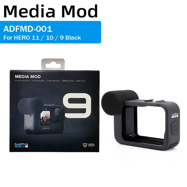 GOPRO Media Mod pour HERO 12/11/10/9 Black Camera Go Pro