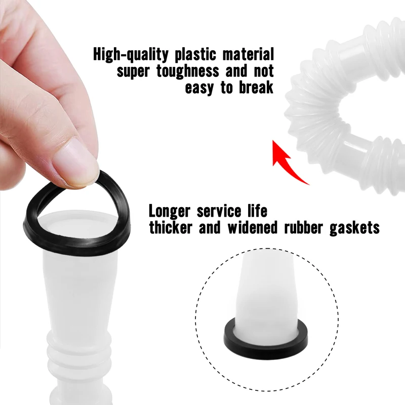 Free Shipping 1 Set Car Gas Can Spout Nozzle Vent Kit High Quality Plastic Replacement Gas Cans Old Style Cap Gas Tank Nozzle