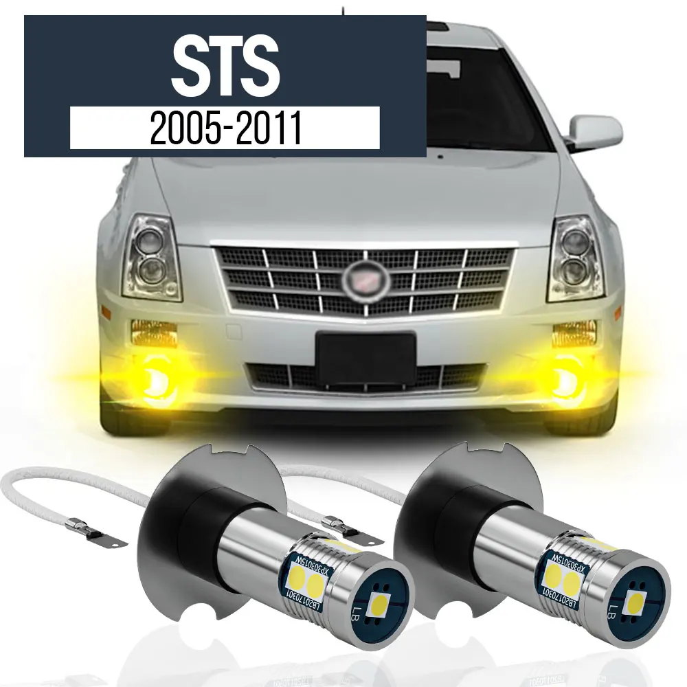 

2pcs LED Fog Light Lamp Blub Canbus Accessories For Cadillac STS 2005 2006 2007 2008 2009 2010 2011