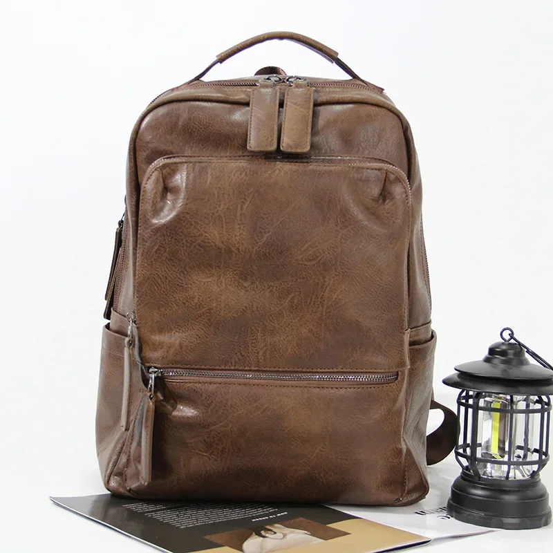 Vintage Men's Backpack with Large Capacity for Laptop, School, Travel