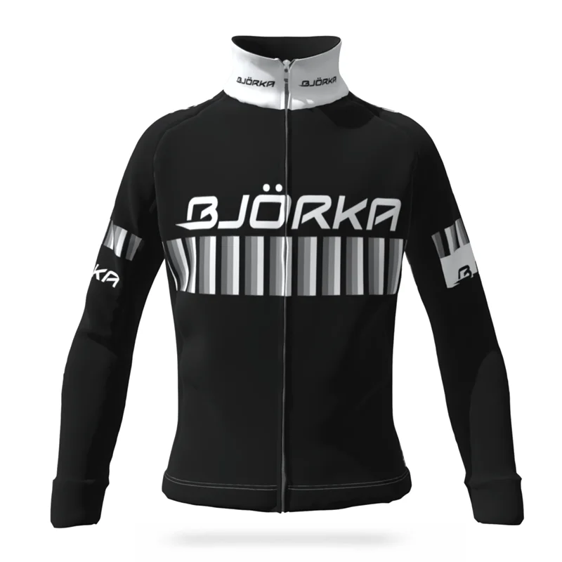 BJORKA Winter Men's Long Sleeve Thermal Fleece Warm Jackets Chaleco Ciclismo Hombre Cortavientos Bicycle Clothing cycling jacket cycling clothes