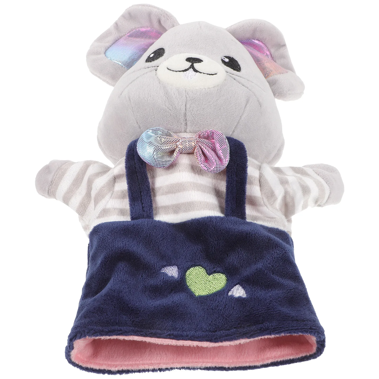 귀여운 마우스 손인형은 부모와 자녀 사이의 감정적 의사소통을 향상시킵니다. 완벽한 선물, 생일 교육용 인형