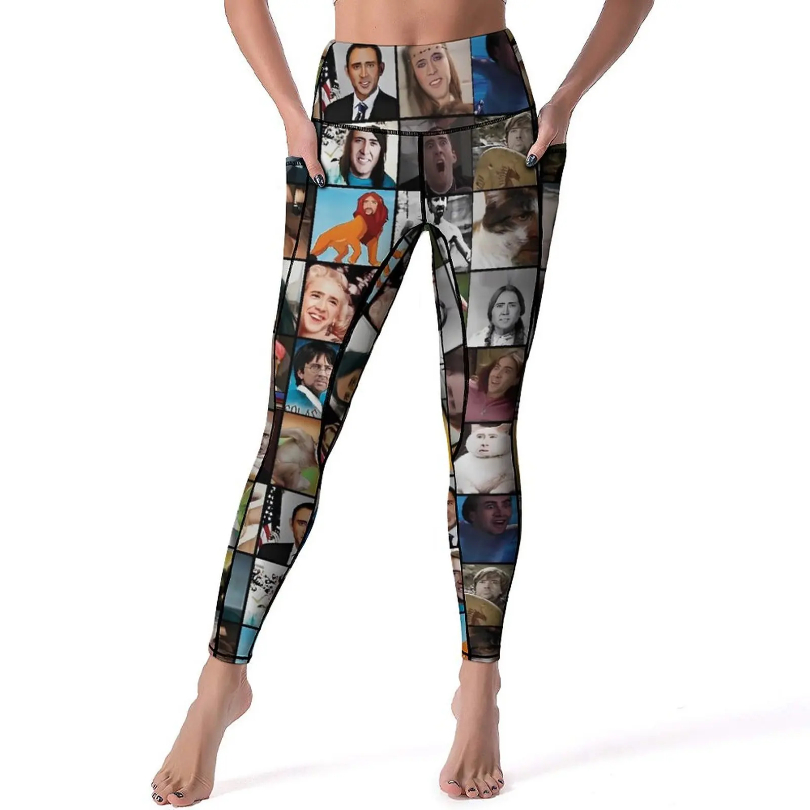 NicholasCageLeggingsNickCageFitnessYogaPantsPushUpFunny