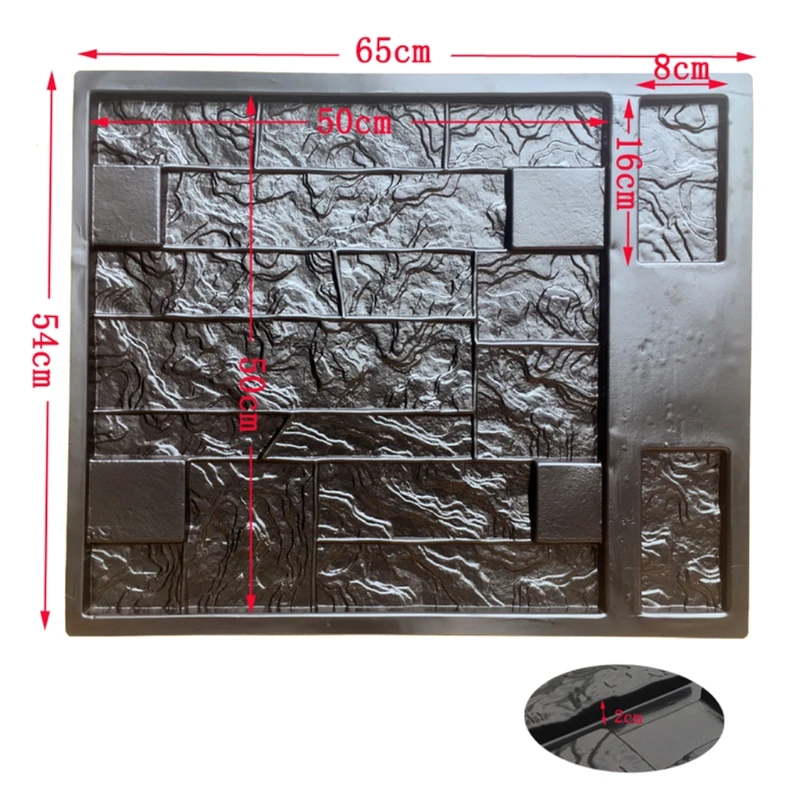 Smoothed Wall Concrete Molds for Own Courtyard Walkways Sidewalks Bricks