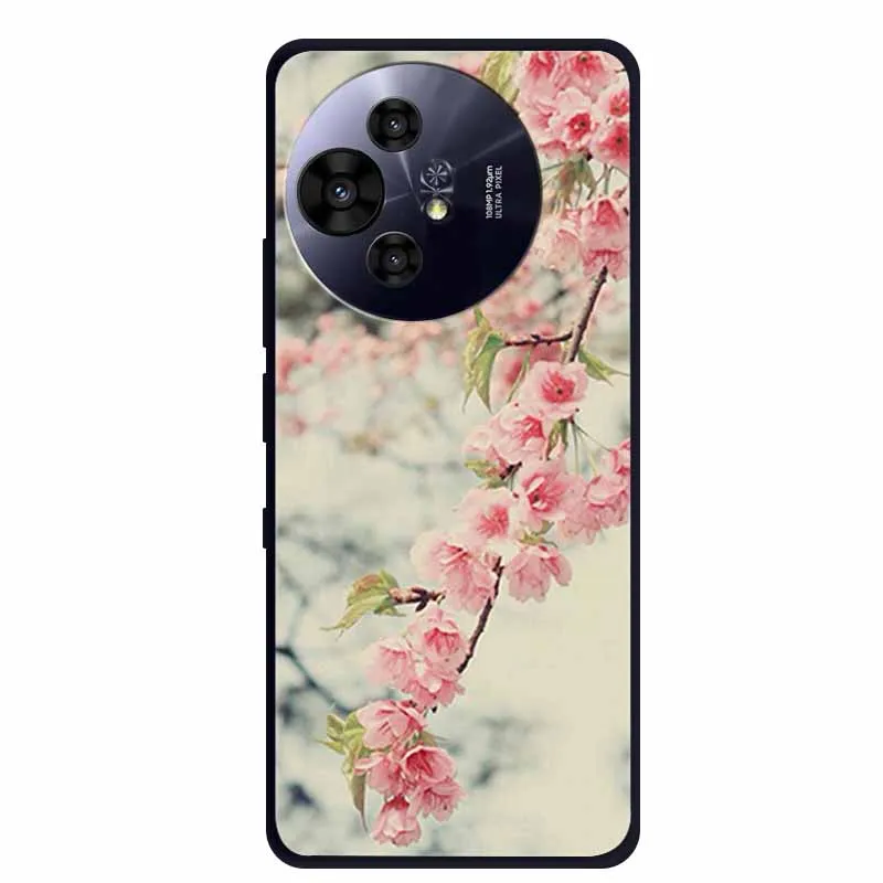 Premium Black Silicone Protective Case for TCL 50 Pro NxtPaper 5G